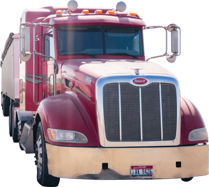 Trucking services are offered across ID, OR, WA, MT, CO, WY, and UT.